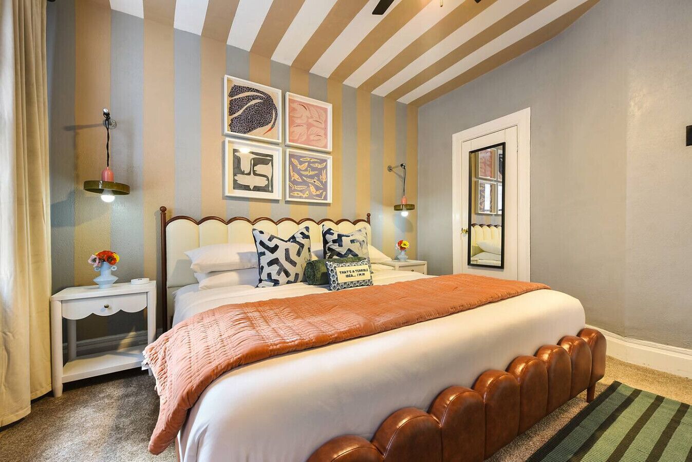 2 bedrooms, desk, iron/ironing board, travel crib