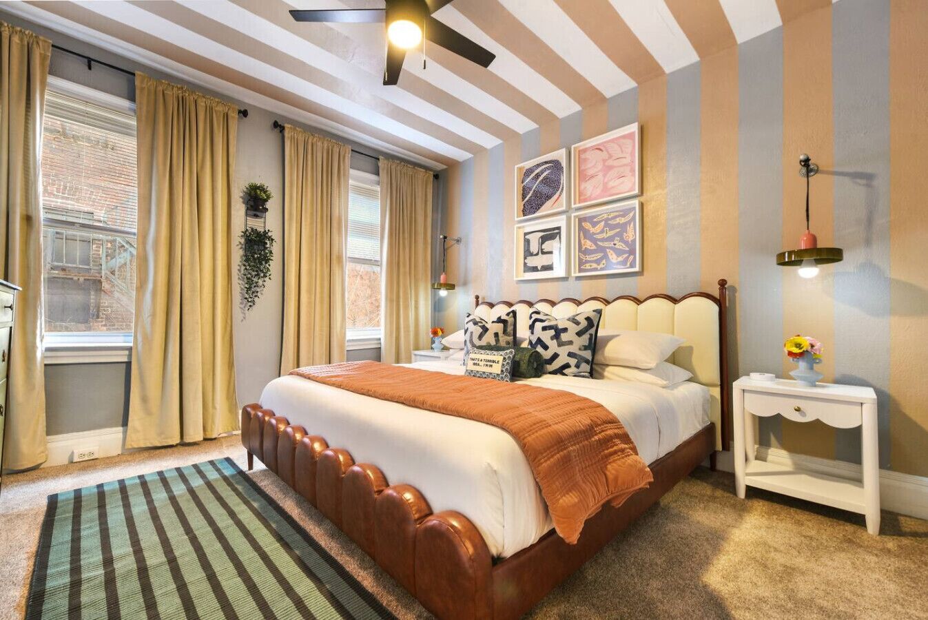 2 bedrooms, desk, iron/ironing board, travel crib