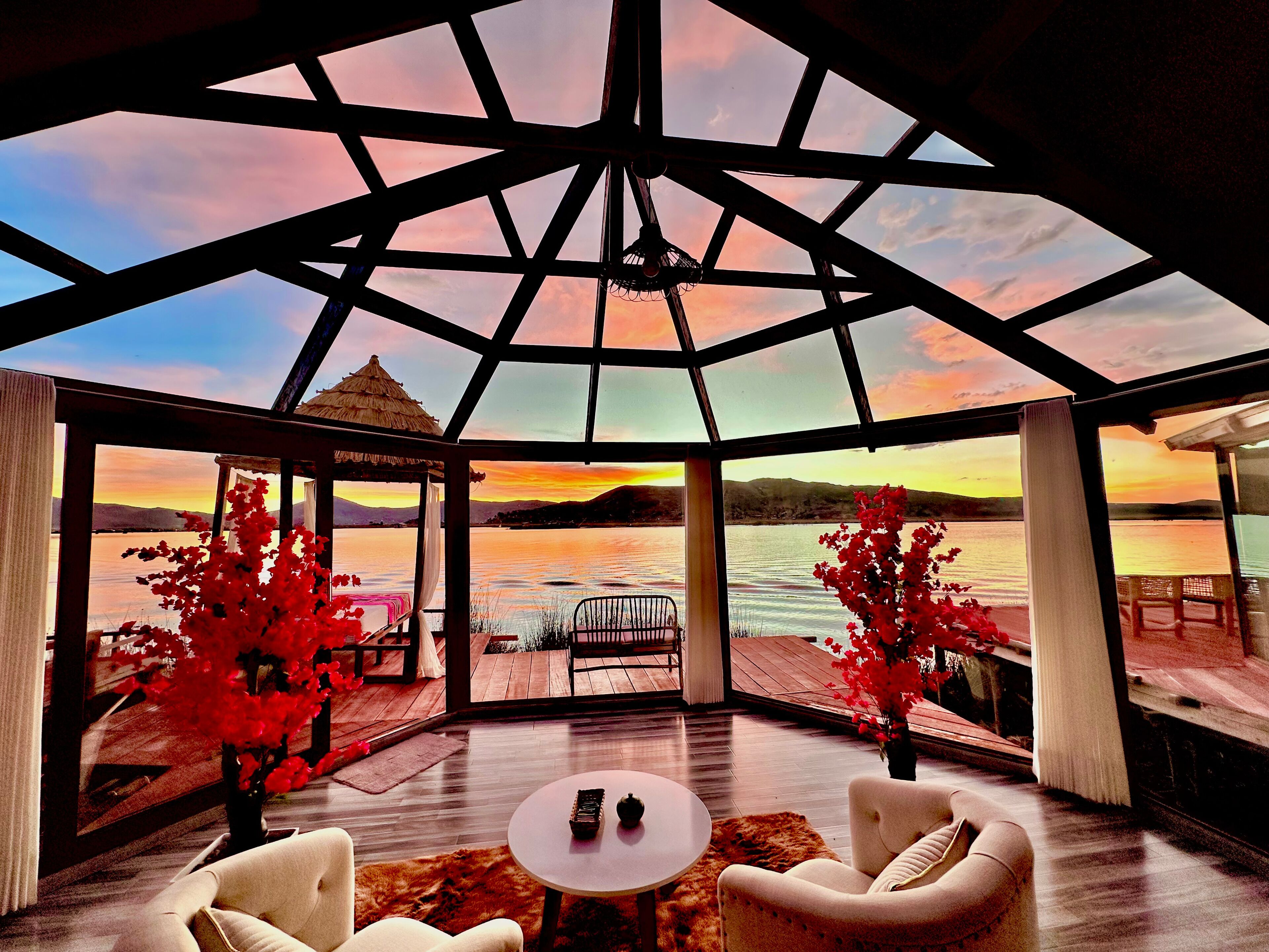 奢華雙人房, 湖景 | 客廳