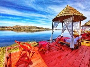 Panoramic Double or Twin Room, Lake View | Terrace/patio