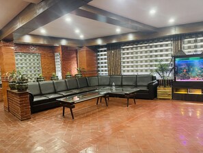 Lobby sitting area - Hotel Lotus Grand (Kathmandu)
