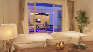 Vila Premium, 3 kamar tidur, kolam renang pribadi | 2 kamar tidur, seprai antialergi, dan setrika/meja setrika