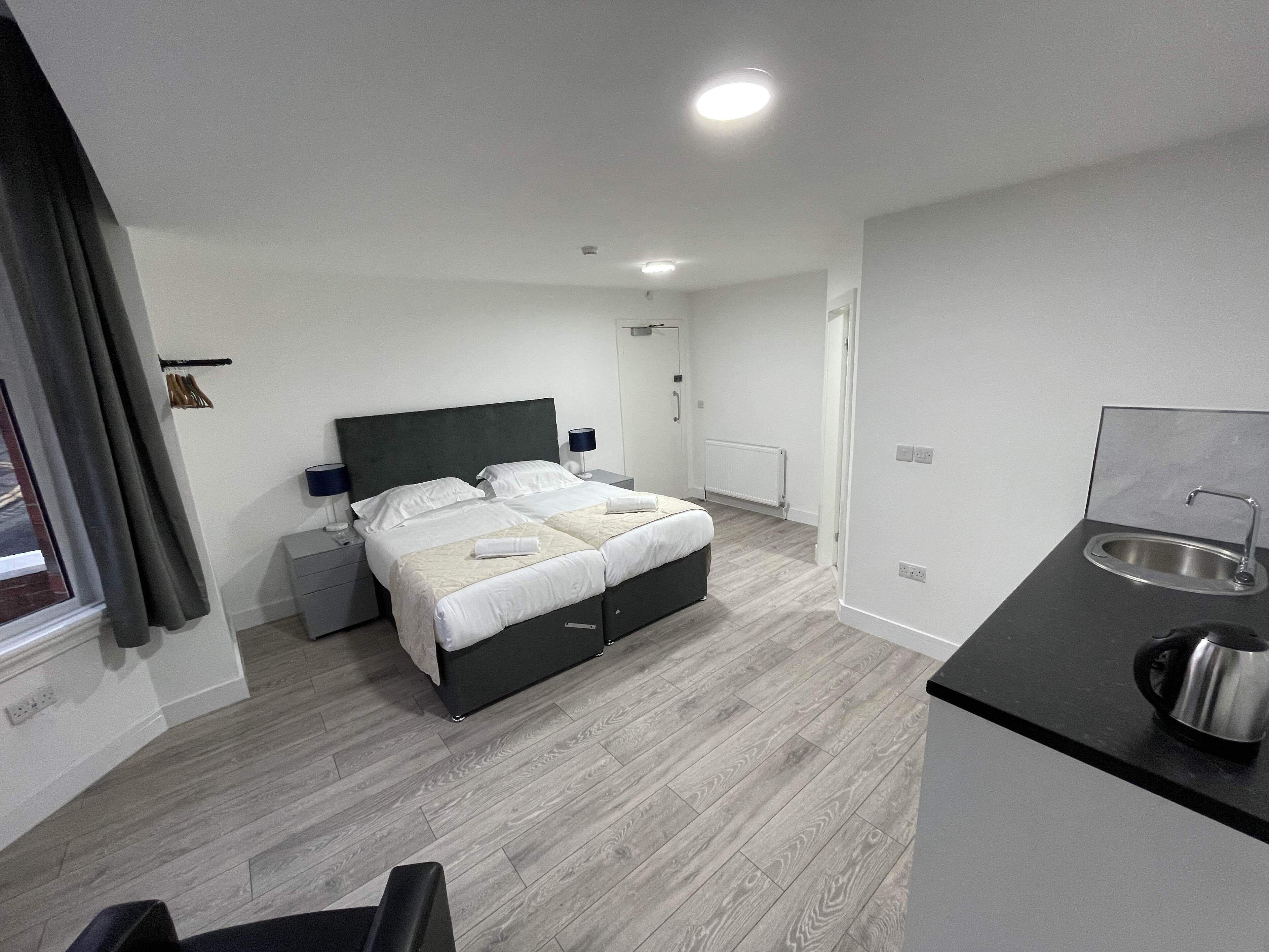 트윈룸 | 무료 WiFi, 침대 시트