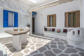 Habitación cuádruple tradicional (Cave) | Terraza o patio