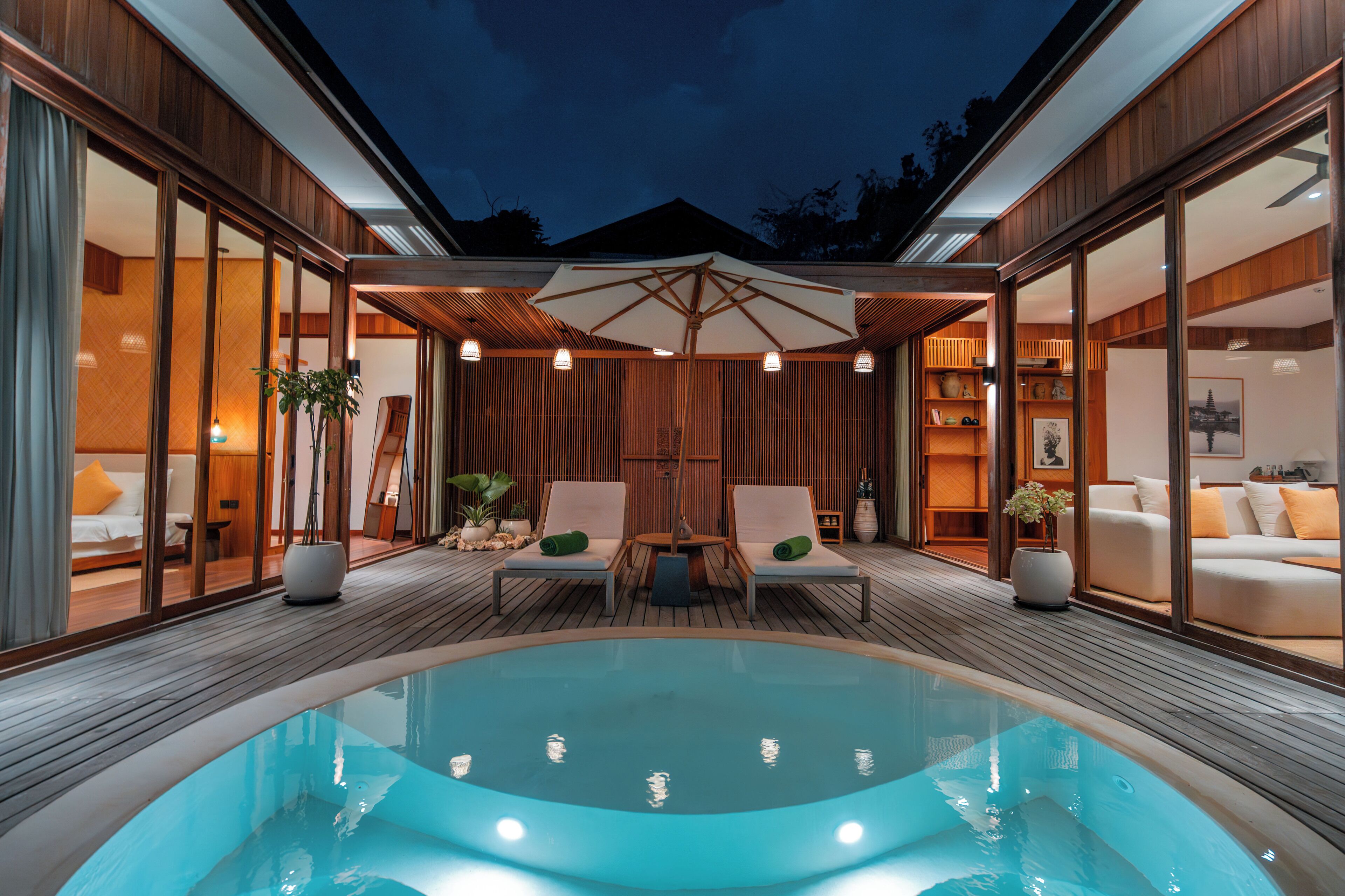 Vila Eksekutif, 1 Tempat Tidur King, pemandangan samudra | Kolam renang pribadi