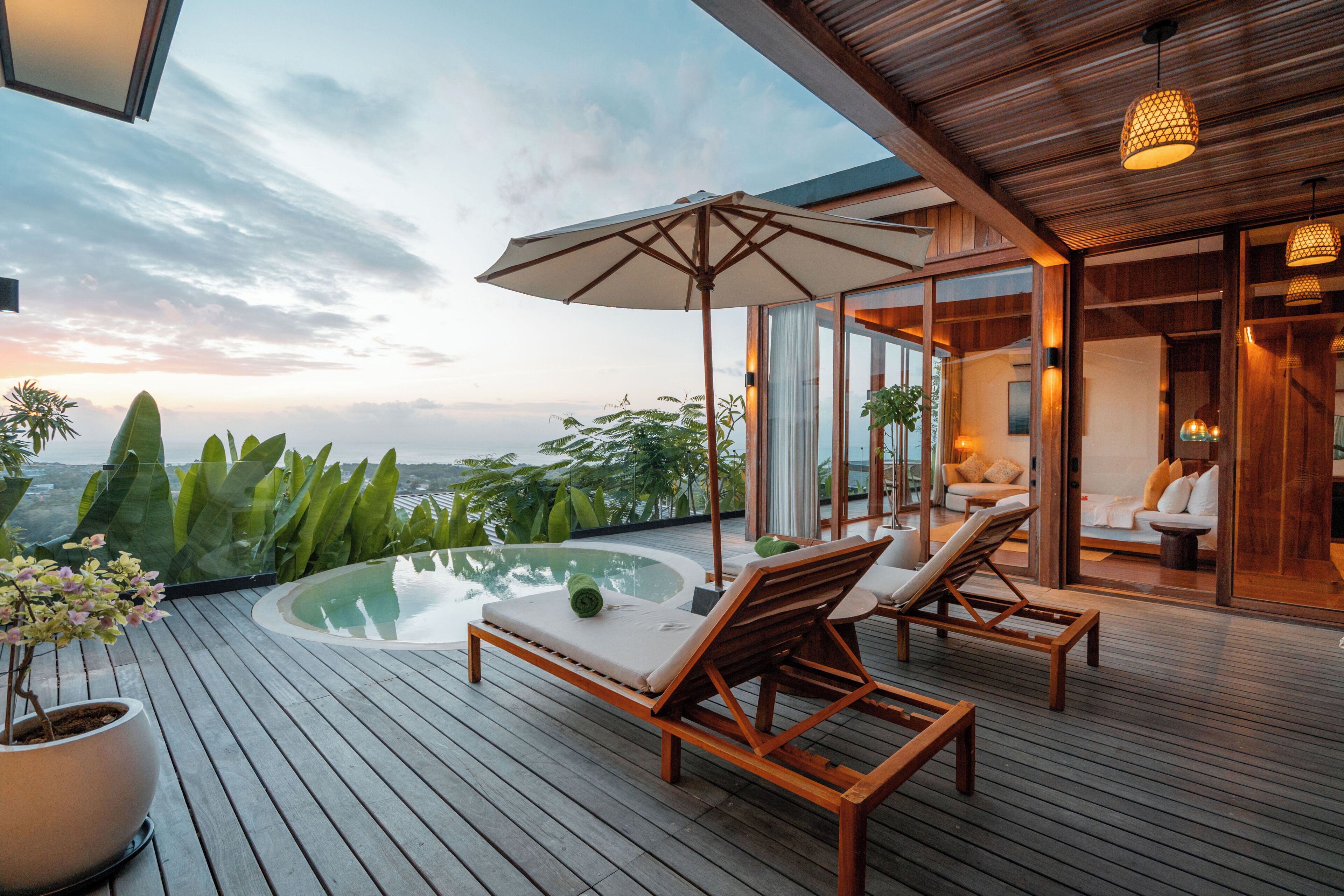 Biệt thự Executive, 1 giường cỡ king, quang cảnh biển | Hiên