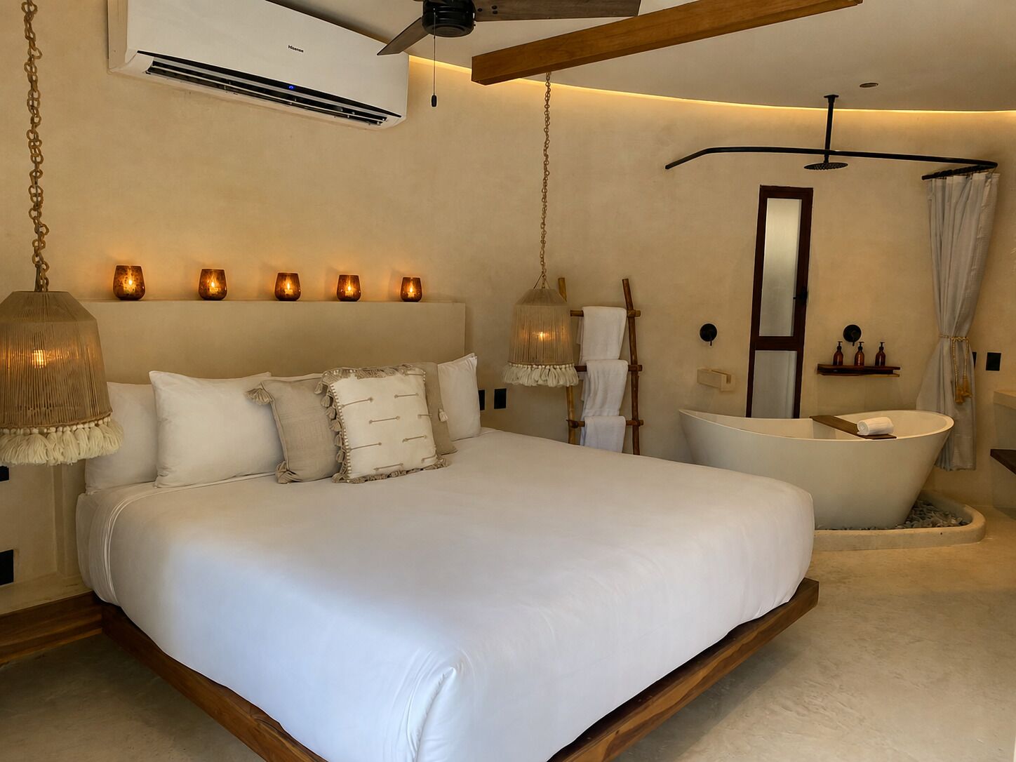 Villa Luxe, 1 très grand lit | Literie de qualité supérieure, minibar, coffres-forts dans les chambres