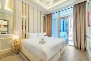 1 slaapkamer, een bureau, een strijkplank/strijkijzer, gratis wifi