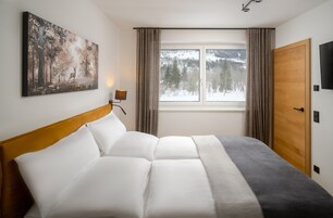 Appartamento Grand, 1 camera da letto, non fumatori, vista montagna | Minibar, cassaforte in camera, insonorizzazione, Wi-Fi gratuito