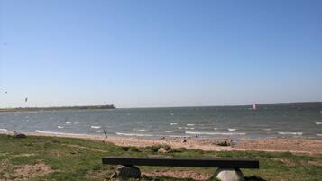 Playa en los alrededores y camastros