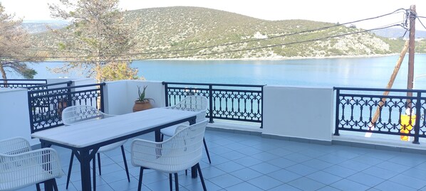 Appartement, 1 chambre, terrasse, vue mer | Vue de la chambre