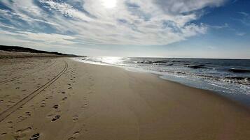 Beach nearby, sun-loungers