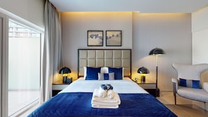 Luxe beddengoed, een kluis op de kamer, een strijkplank/strijkijzer