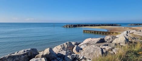 Privat strand och strandhanddukar