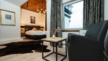 ห้องดีลักซ์สตูดิโอสวีท | Wi-Fi ฟรี, ผ้าปูที่นอน