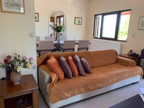 Villa | Living area | Fireplace