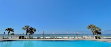 A heated pool