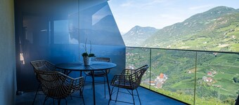 Appartement "Falser's Mountain Lodge" avec vue sur les montagnes, terrasse privée et Wi-Fi.
