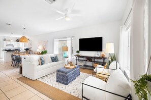 House | Living area | 50-inch Smart TV with digital channels, TV, Netflix - 30A Beach House - Coconut Cottage by PHG (Santa Rosa Beach)