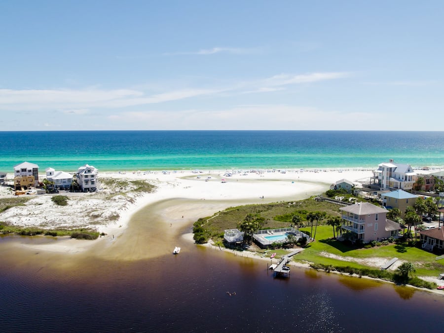 Beach nearby, white sand