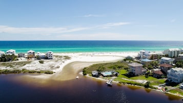 Beach nearby, white sand