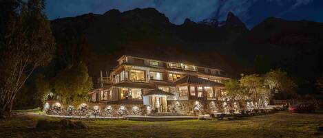 Front of property – evening/night