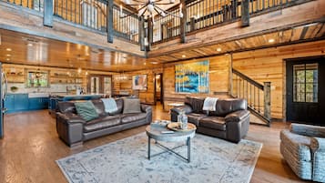 Smart TV, fireplace, video games