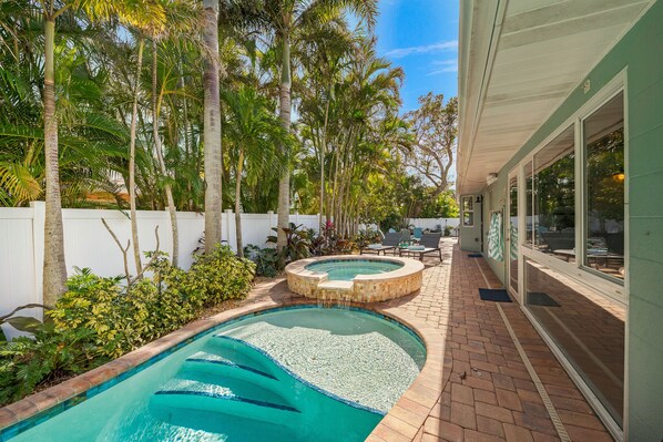 Una piscina climatizada