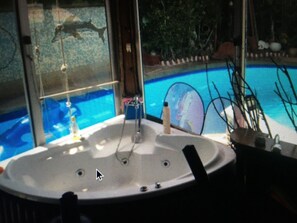 Outdoor pool - Villa large pool sea view beach Ping Pong Billiards <br>Mini Golf Barbecue (Mohammedia)