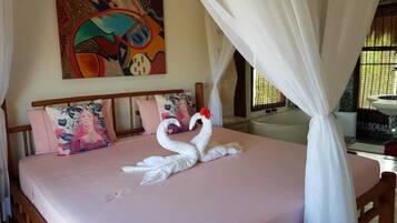 Hypo-allergenic bedding, individually decorated, individually furnished