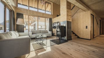 Smart-tv en een open haard