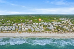 Private beach nearby, white sand