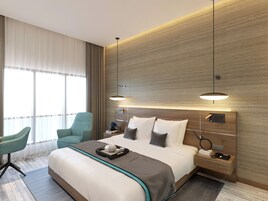 Minibar, in-room safe, desk, laptop workspace