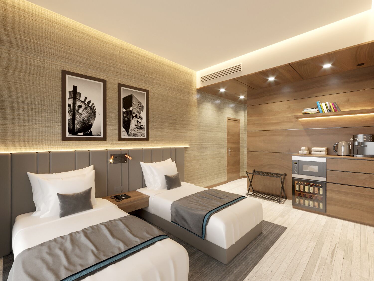 Minibar, in-room safe, desk, laptop workspace