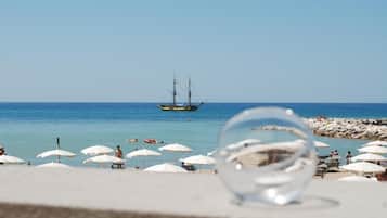 Private beach, white sand