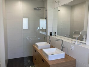 Shower, toilet paper - Contemporary house with swimming pool in the Pau-Tarbes-Lourdes triangle (Pontacq)