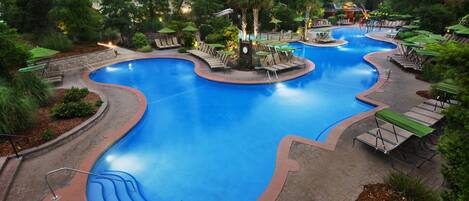Indoor pool, outdoor pool