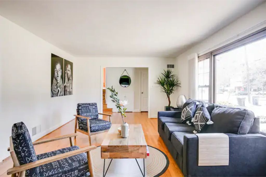 Smart TV, fireplace, foosball, table tennis