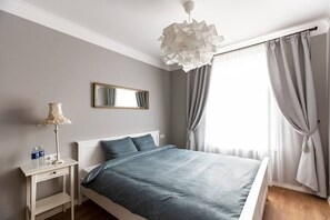 1 bedroom, iron/ironing board, travel crib, free WiFi