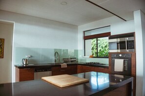 Fridge, microwave, oven, stovetop - Breathtaking view, privacy, private pool, 10 min to beaches, restaurants, city!! (Willemstad)