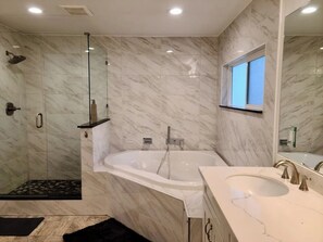 Hair dryer, towels