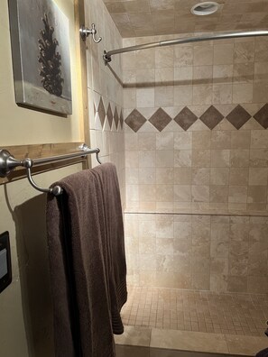 Shower, hair dryer, towels, soap - The Pinecone Cabin. Twenty minutes from Wolf Creek Pass. (South Fork)