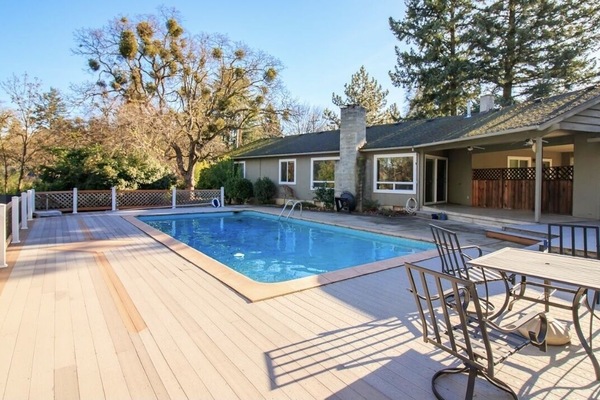 Spacious and private outdoor area.