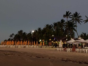 En la playa