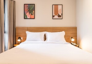 Apartamento 1 Dormitorio Casal | 1 Schlafzimmer, Allergikerbettwaren, individuell dekoriert