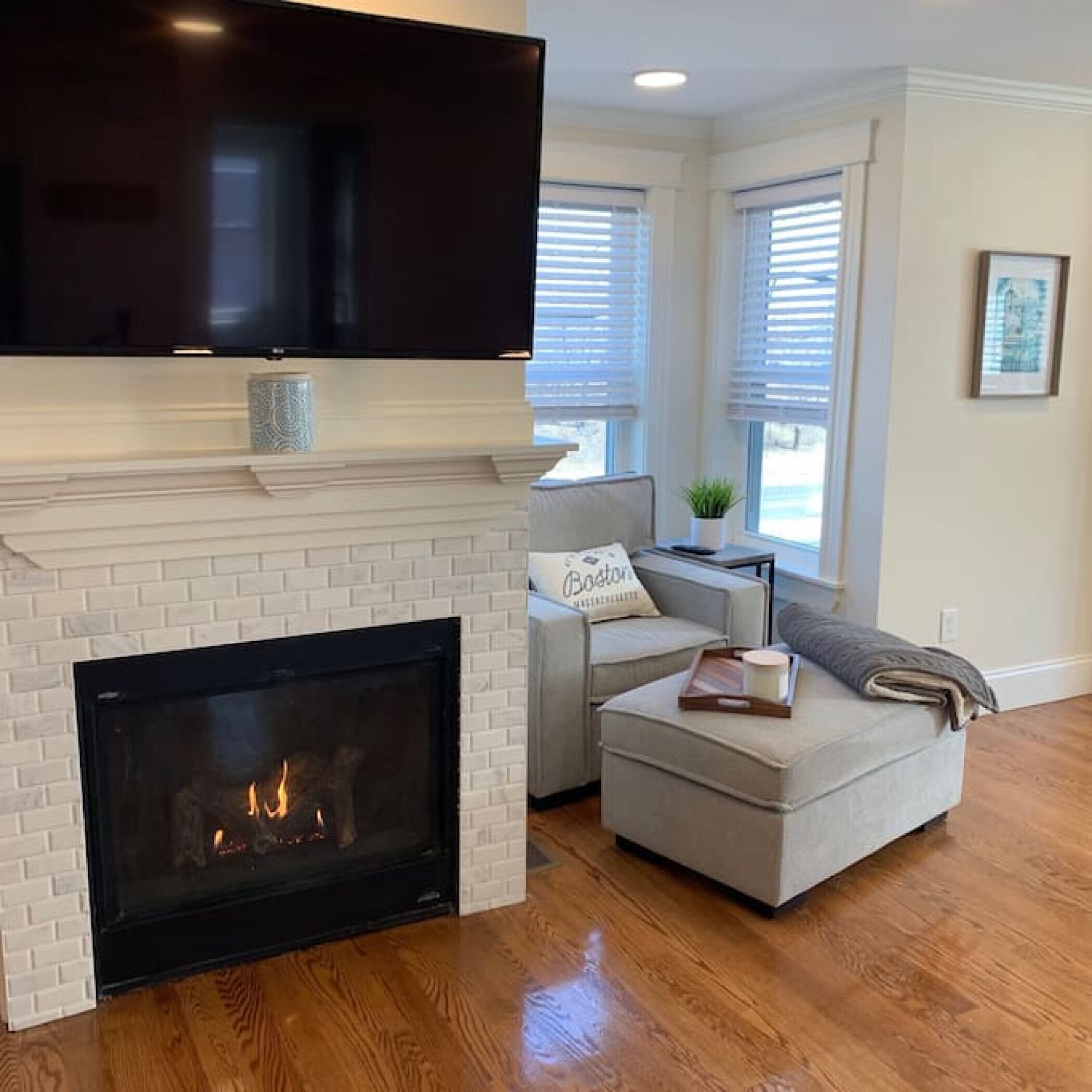 智能电视、壁炉