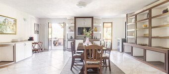 Apartment with private garden and pool