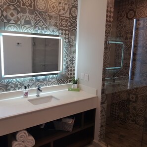 Shower, hair dryer, towels, soap - Laguna Shore Thing,  modern beach house w/ private pool, resort, sleeps 20 (puerto penasco)