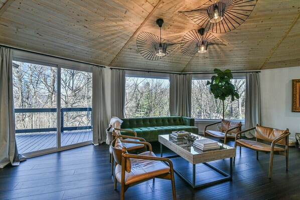 Télévision, cheminée, espaces bureaux