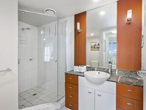 Shower, hair dryer